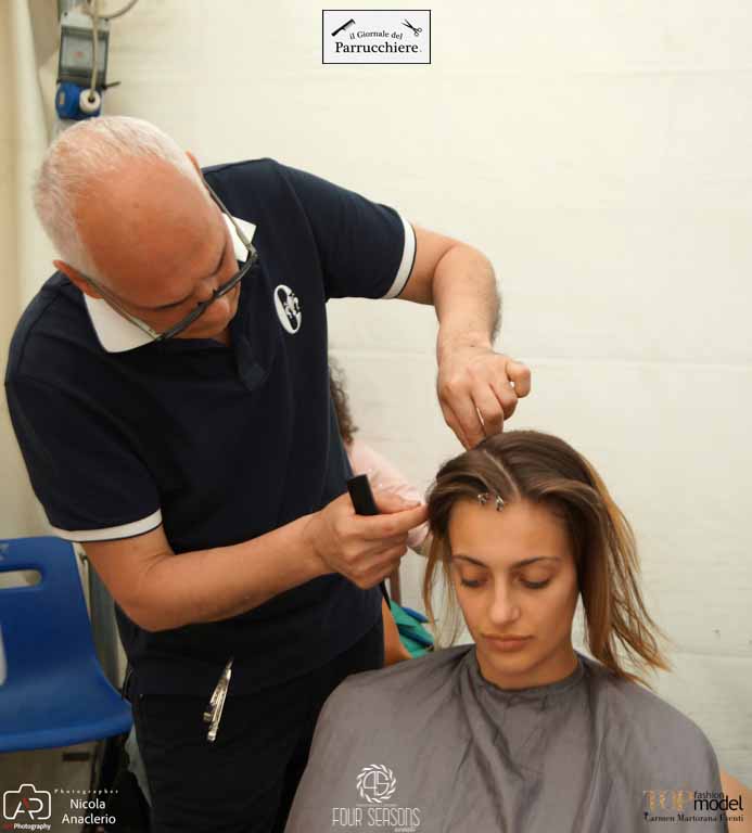 Antonino Cianciolo, Ilaria Petruccelli, Gioele de Liso, corso Parrucchieri